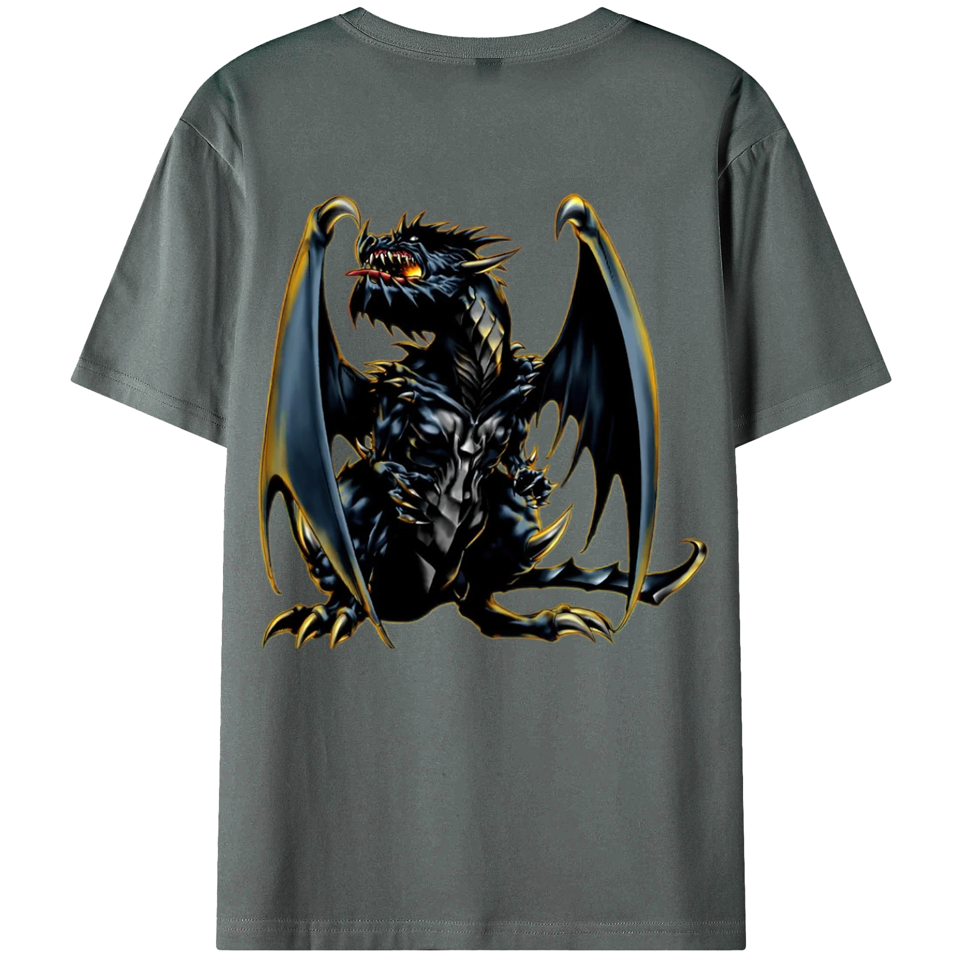 （画像用） 遊☆戯☆王 Yu-Gi-Oh! 綿100％ メンズ半袖Tシャツ（バックプリント） 通気性